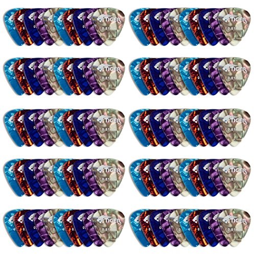 Tiger AP100A 100 mieszane kostki do gitary AP100A