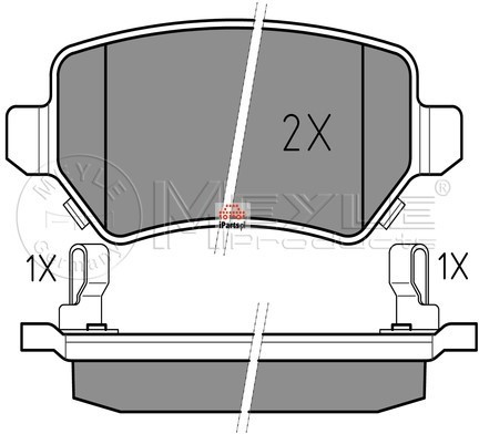 MEYLE Klocki hamulcowe - komplet 025 234 1715/PD