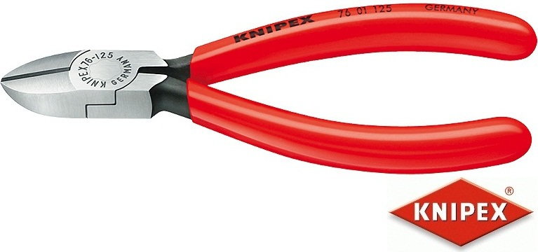 Knipex szczypce tnące boczne dla elektromechaników, PCW (76 01 125)