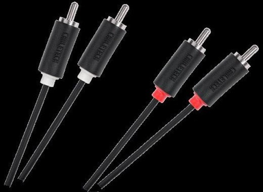 CABLETECH Kabel 2RCA-2RCA 1m standard