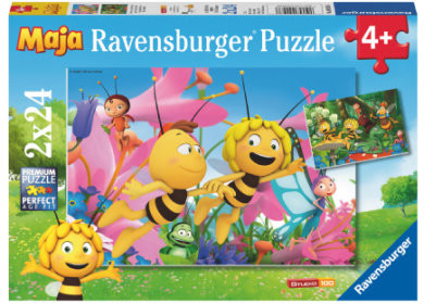 Ravensburger Puzzle 2x24 elementów Pszczółka Maja 09093