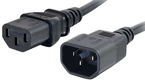CABLESTOGO Cables To Go 88503 American wire Gauge 18 Computer Power Extension (IEC320 °C13 na IEC320 °C14, 2 m) 88503