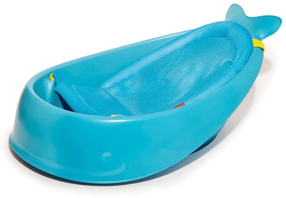 Skip Hop Wanienka z leżaczkiem Wieloryb Moby niebieska, 0-6m+