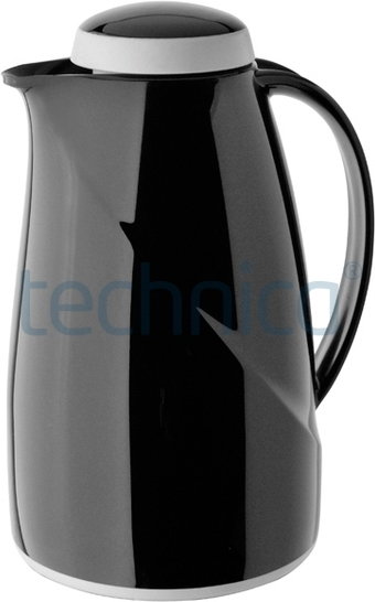 Helios Termos z tworzywa, z pokrywką 1,5 l, czarny | , Wave Maxi HELIOS-2945-002