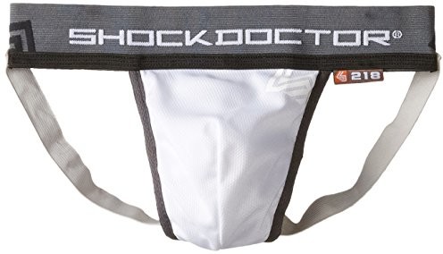 Shock Doctor Shockdoctor Herren Tiefschutz Suspensorium Mit Cup Tasche Ohne Cup, White, Xxl, 218-Wh (218-WH-XXL)