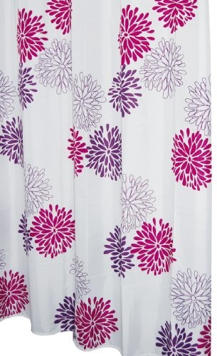 Ridder 403060 Duschvorhang Textil ca. 180 x 200 cm, Sandra