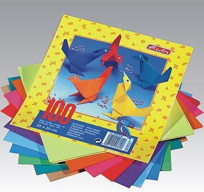 Herlitz Papier origami, 20/20cm, 100 arkuszy, 10 kolorow, 247619