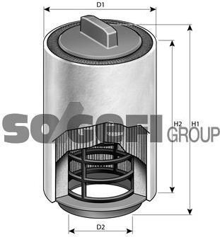 PURFLUX Filtr powietrza A1494
