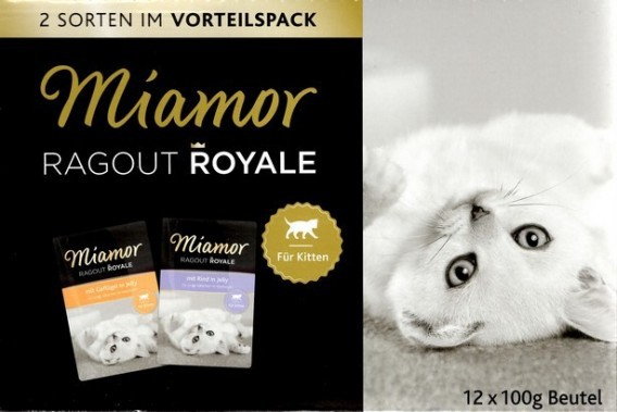 Miamor Ragout Royale Mix Galaretka Kitten - drób, wołowina Saszetka 100g 1161