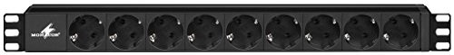 Monacor RCS-92/SW Rack listwa zasilająca z 9 gniazdami Schuko Czarny 11.1410