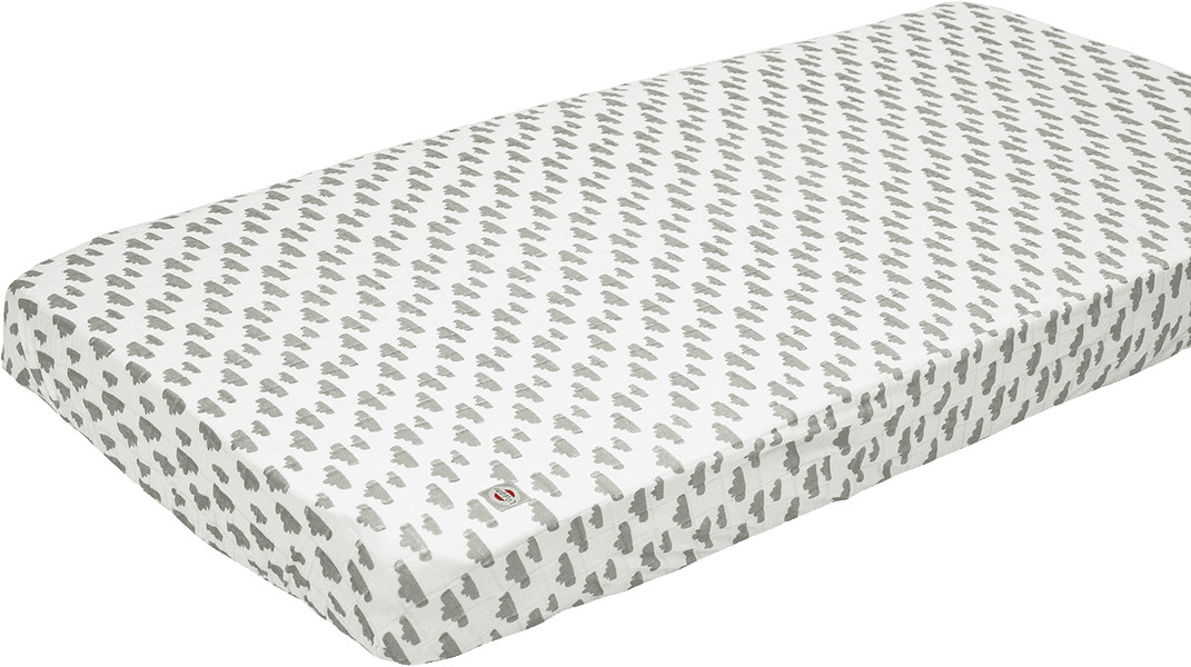 Lodger LODGER Prześcieradło 40x80cm Slumber Cotton do łóżeczka Grey SBCFO4001048