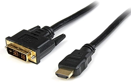STARTECH.COM Startech przewód HDMI na DVI-D 3 m (wtyczka/wtyczka)  HDMI/DVI Adapter sieciowy przewód HDMI/DVI Video z pozłacanymi stykami  czarny HDDVIMM3M