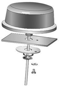 Cisco 3G Multi-Band Outdoor Low-Profile Antenna with 15-ft Cable (3G-ANTM-OUT-LP=)