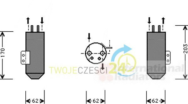 VAN WEZEL Osuszacz, klimatyzacja 4000D020