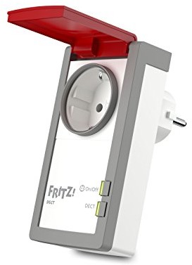 AVM FRITZ.DECT 210 (inteligentne gniazdko do Smart Home, z ochroną przed wodą rozpryskową (IP 44) do zastosowania w strefie zewnętrznej) 20002723