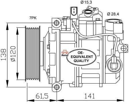 NRF Kompresor klimatyzacji 32777
