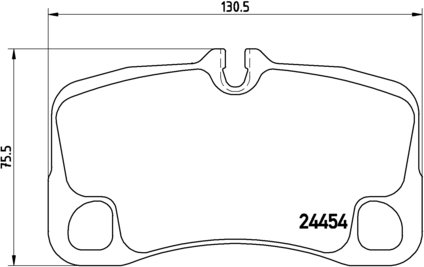 BREMBO Zestaw klocków hamulcowych, hamulce tarczowe P 65 013