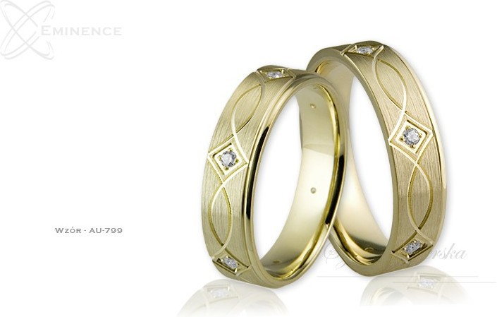 Eminence Obrączki ślubne - wzór Au-799