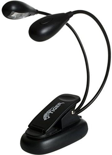 Tiger Music Lampa z 4 diodami LED Tiger msl35-BK podwójne części uchwyt do notebooka MSL35-BK