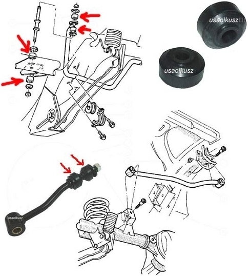 Tuleja łącznika stabilizatora Jeep