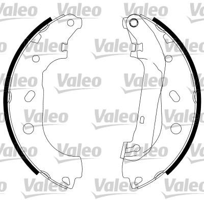 VALEO szczeki hamulcowe 564011 564011