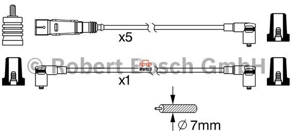 BOSCH Przewody zapłonowe - zestaw 0 986 356 340