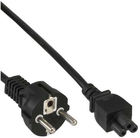 InLine kabel zasilający do Notebooków, 3-pinowy, czarny 2m 16656