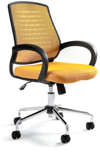 Unique Krzesło biurowe Award żółte W-120-10