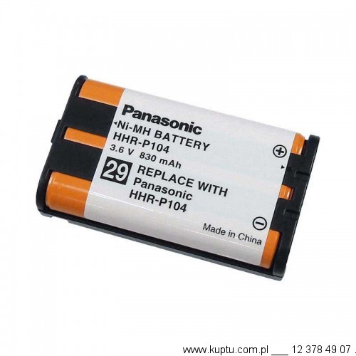 Panasonic HHR-P104 bateria ORYGINAŁ 1112