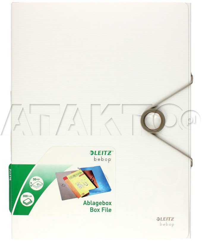 Leitz Teczka gumka A4 biała 30mm WOW LE1363