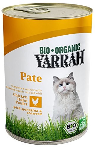Yarrah Bio Katzenfutter Pate Mit Huhn 400 G, 12Er Pack (12 X 400 G)