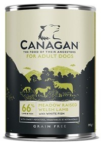 Canagan Welsh Lamb 395G  Puszka Dla Psa (Walijska Jagnięcina Z Białą Rybą)