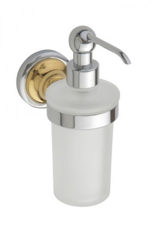 Bemeta RETRO Dozownik do mydła 300 ml chrom-złoto 144209018