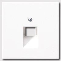 Jung LS 990 Biały Pokrywa gniazda telefon/komputer x1 LS969-1UAWW