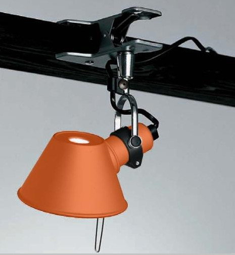 Artemide TOLOMEO MICRO PINZA lampa na klipsie anodyzowany pomarańczowy A010860