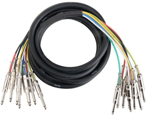 Pronomic pronomic Stage mjj8  3 Multicore kabel 8 X 6,3 MM JACK Mono na 8 X 6,3 MM JACK Mono 00032894