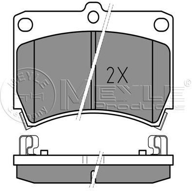 MEYLE Zestaw klocków hamulcowych, hamulce tarczowe 025 216 5415/W