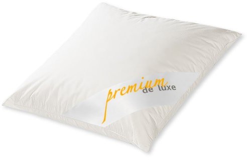 Hanskruchen Premium DE LUXE  puch trzy grzebień poduszka  80 X 80  zewnętrzna: 100% puch gęsi  Masa całkowita: 500 G  niemiecki produkt wysokiej jakości  975.22.002 | Soft i oporowa 975.22.002