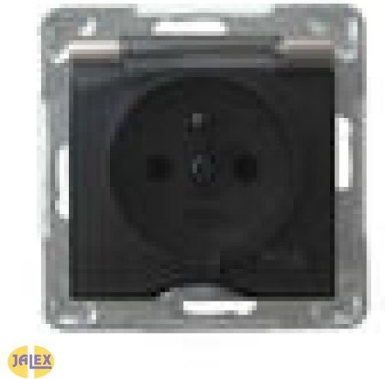Ospel Impresja Modul Metalik Gniazdo bryzgoszczelne z uziemieniem, IP-44 GPH-1YZ/m/23/d