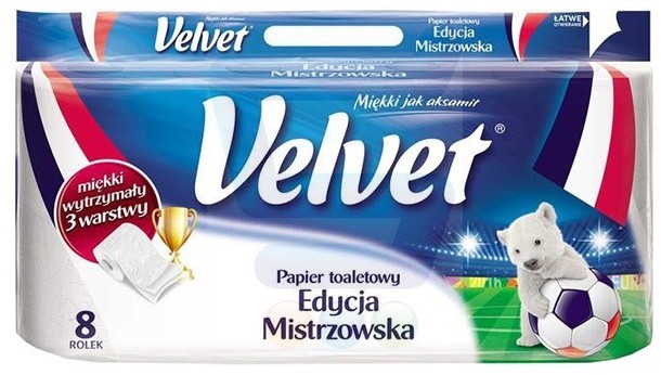 Velvet Papier toaletowy biały Edycja Mistrzowska 8 szt.