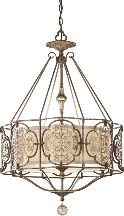 Elstead Lighting Lampa wisząca MARCELLA kol. BRĄZOWO-BEŻOWY (FE/MARCELLA/P) - Feiss-