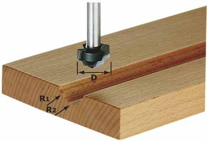 Festool frez profilowy, HW z trzpieniem 8 mm HW S8 D19/R5/R4 (491032)