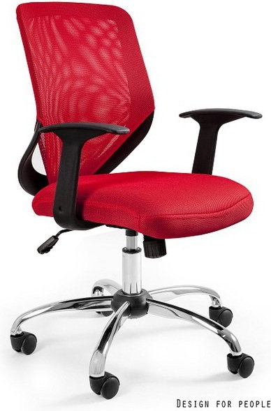 Unique Mobi Fotel biurowy, czerwony W-95-2