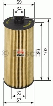 Bosch Filtr oleju F 026 407 010
