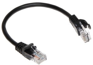 ABCVISION PATCHCORD RJ45/0.2-BLACK kat.5e CZARNY 0.2m