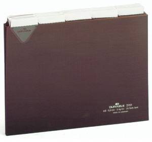 DURABLE Przekładka A5 poziom 5/5 do kartoteki z twardego PCW 0,3mm z wsuwanymi i