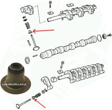 ROZNI Uszczelniacze zaworowe Plymouth Breeze 2,0 16V
