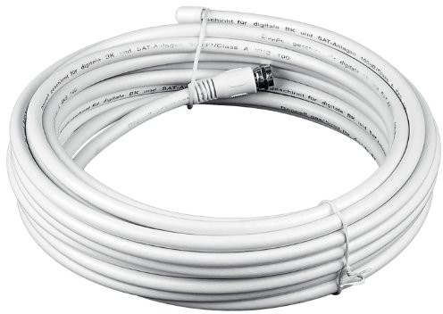 Wentronic wtyczka kabel tulejka zestaw 2 X złącze F 2 X ekranowany, 10 m 51624