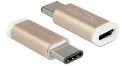 Delock Adapter USB Type-C 2.0 z wtykiem męskim host USB 2.0 Micro-B, wtyk żeński
