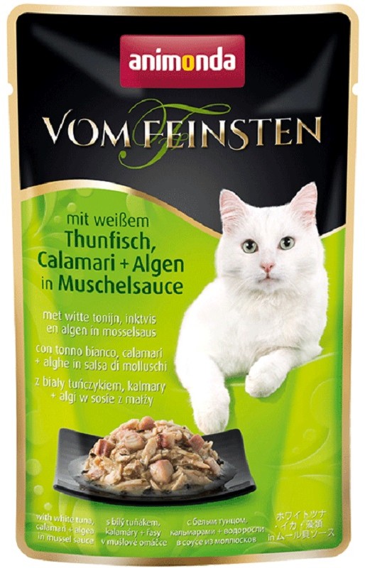 Animonda Vom Feinsten Classic Cat Smak: Tuńczyk, Kalmary + Algi W Sosie Z Małży - Saszetka 50G